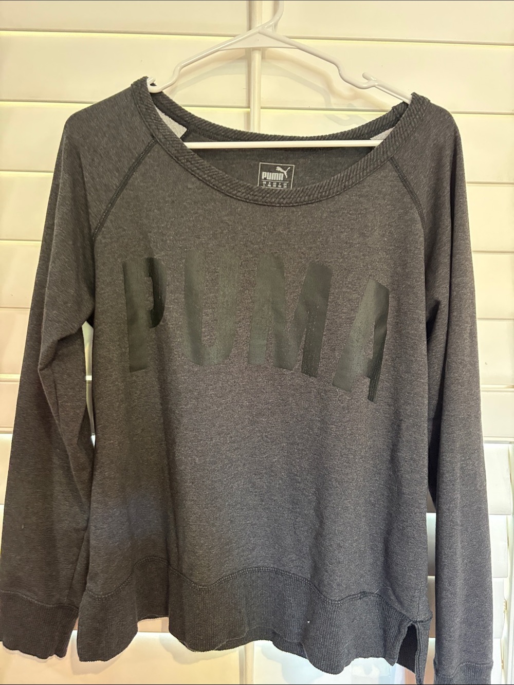 Puma Women's Dark Gray Pullover Sweatshirt ITEM 402